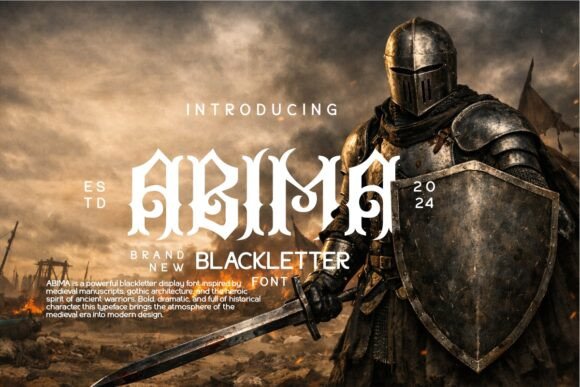 Abima: The Bold Blackletter Font for Strong Visual Statements