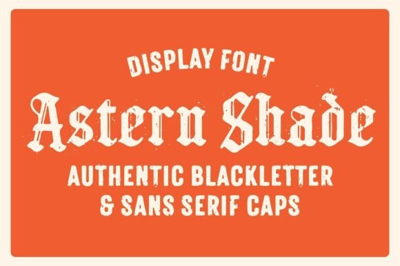 Astern Shade: Merging Blackletter Grit with Modern Edge