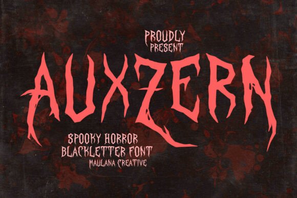 Auxzern: A Typeface Carved from Shadow