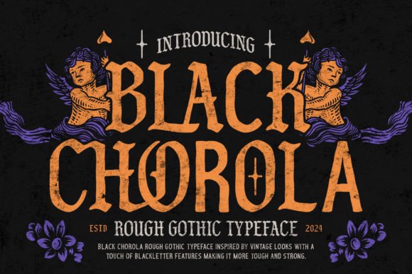 Black Chorola Typeface: Merging Vintage Grit with Modern Branding