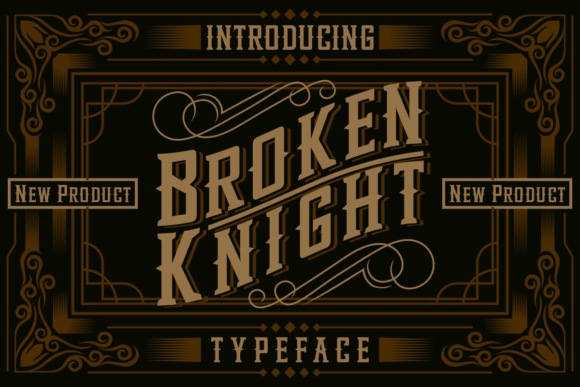 Broken Knight: The Vintage Blackletter Typeface for Bold Brands