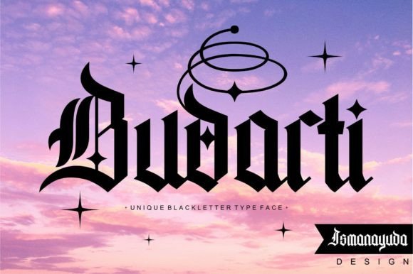 Budarti: A Bold Blackletter Font for Modern Brands
