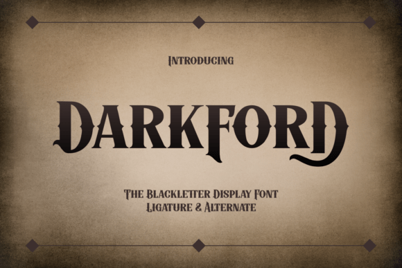 Darkford: The Modern Blackletter for Bold Branding