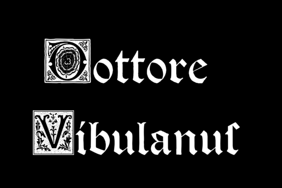 Dottore Vibulanus: A Blackletter Typeface for Timeless Design