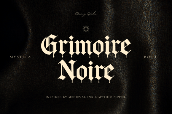 Grimoire Noir: The Font That Whispers Ancient Secrets