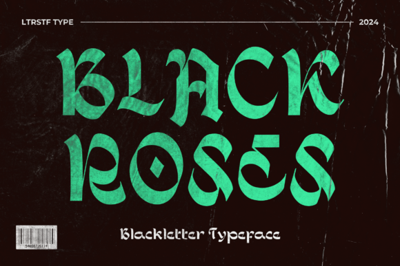 Introducing BLACKROSES Font: Where Elegance Meets Edge