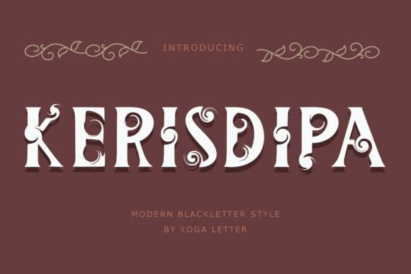 Kerisdipa: A Blackletter Font for Modern Craft