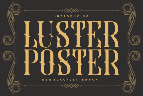 Luster Poster: Commanding Attention with Gothic Elegance
