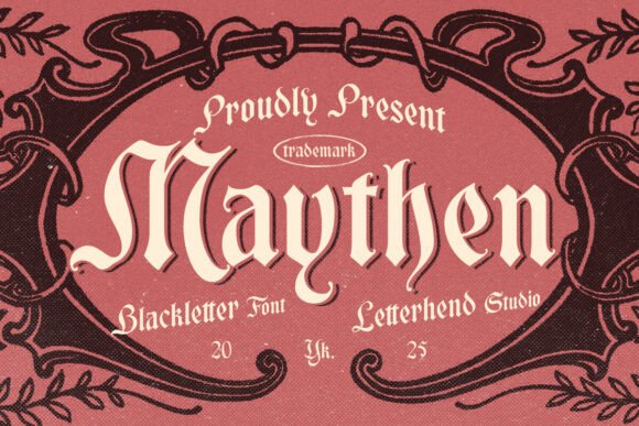 Maythen: A Blackletter Typeface for Bold Narratives