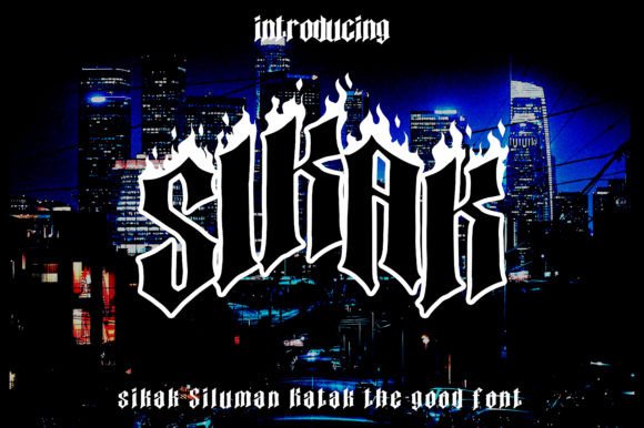 Sikak Siluman Katak: A Blackletter Font with a Modern Bite