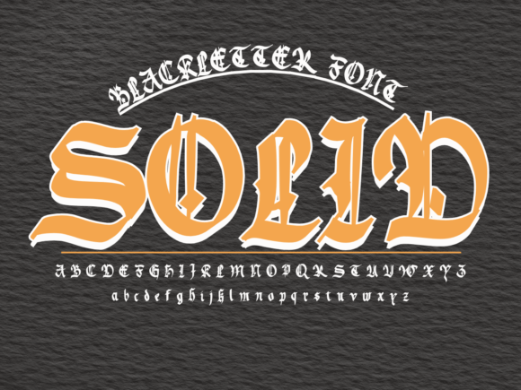 Solid: A Blackletter Font for Bold Branding