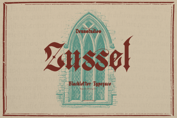 Zussel Blackletter: Commanding Gothic Typography